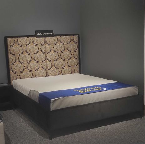 Łóżko tapicerowane 160x200 ze stelażem elastycznym