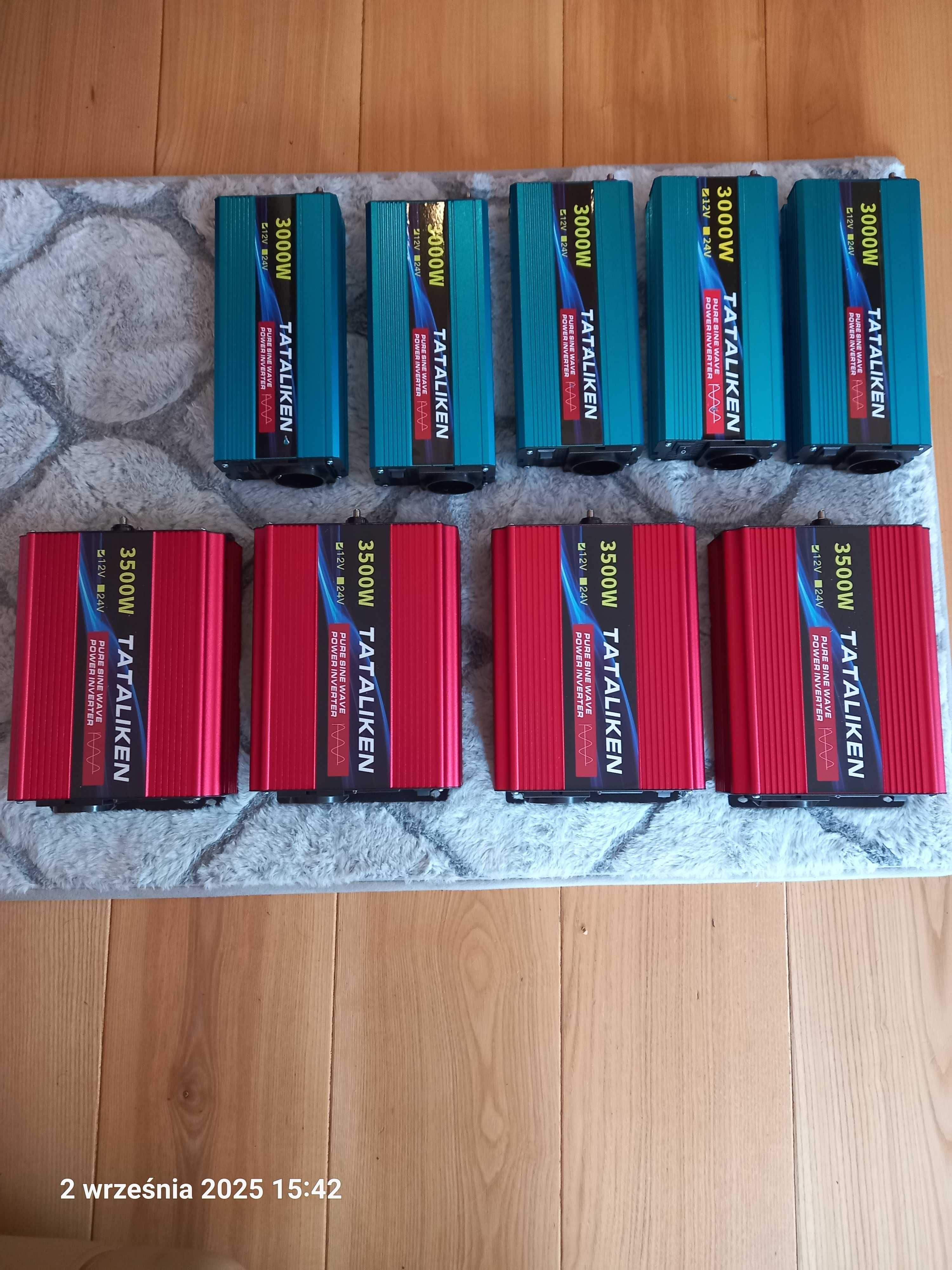 Przetwornica 3000w czysty sinus 12v 230v