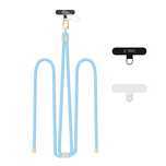 Tech-Protect C7S Rope Crossbody Strap Baby Blue/Gold
