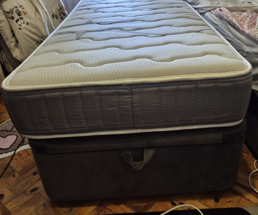 Sommier com colchão 90×190