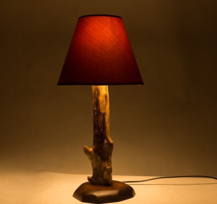 Lampa - handmade , ecofriendly (ślady zębów!)