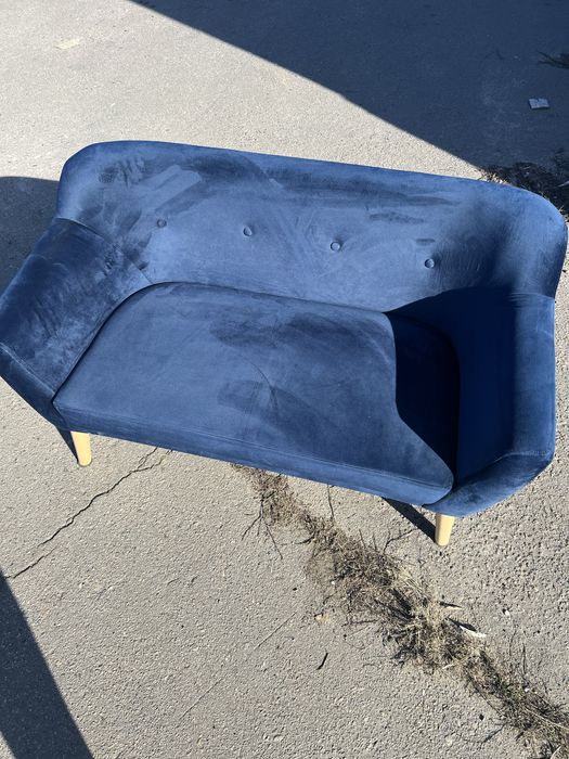 Диван мягкий signal bergen 2 velvet | синій (bluvet 86)