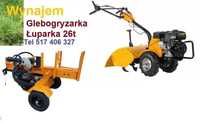 wynajem Glebogryzarka łuparka do drzewa