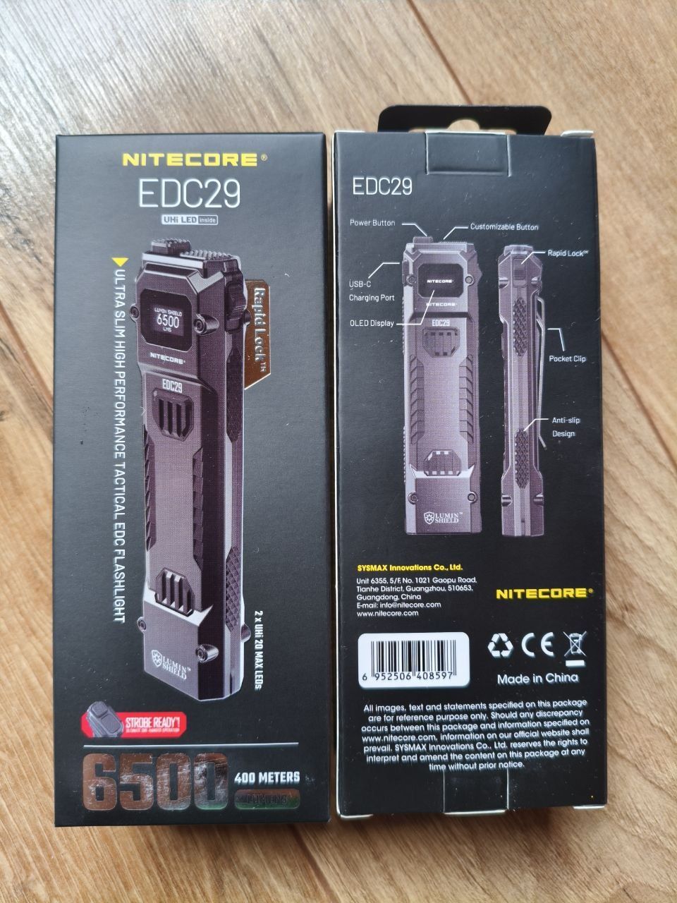 Ліхтар Nitecore EDC29,EDC23,EDC27,EDC25