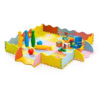 Дитячий килимок-пазл з бортиками Toys 30x30 WCG EVA - 25 частин