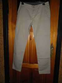 beżowe nowe spodnie męskie ze streczem roz.48