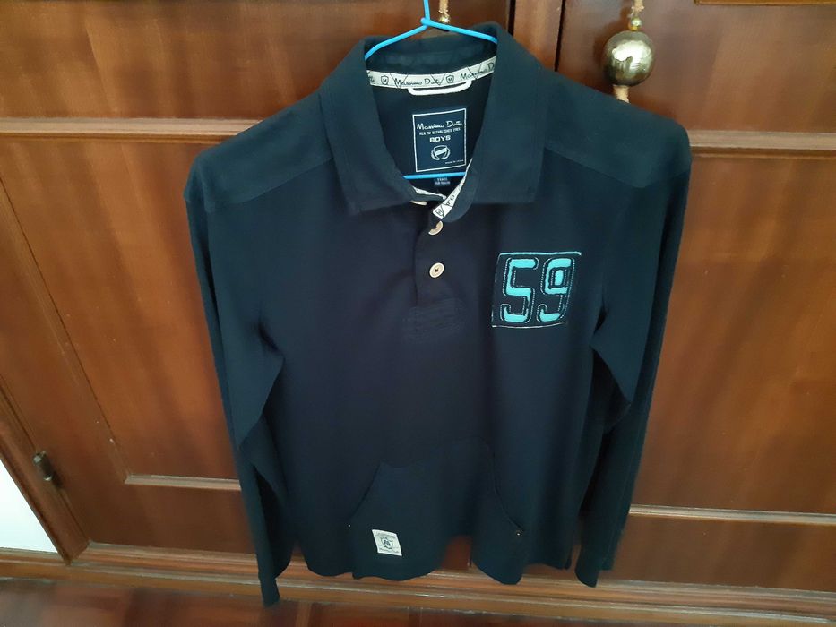 3 polos 13/14 anos, algodão, (2Máximo Dutti + 1Berg) sem uso