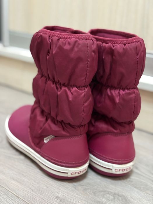 Чоботи crocs бордові 36р.