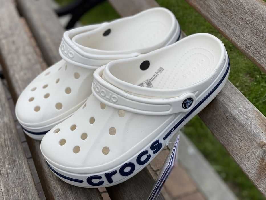 Купить Оригинал Крокс Crocs Bayband Мужские Женские Белые 36-44