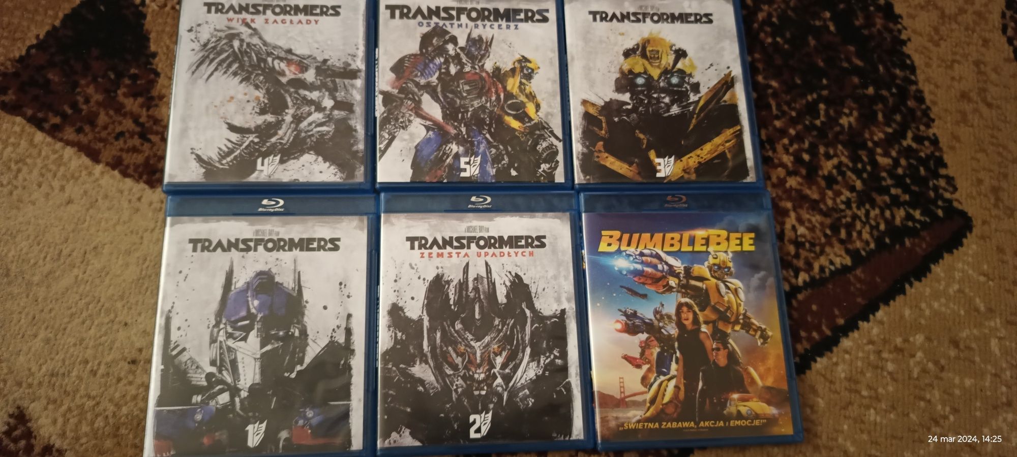 Transformers - zestaw 6 części blu-ray PL.