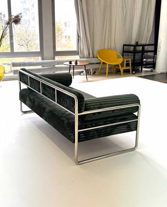 Sofa Praga, Polska '25, bauhaus, vntg, mid-c