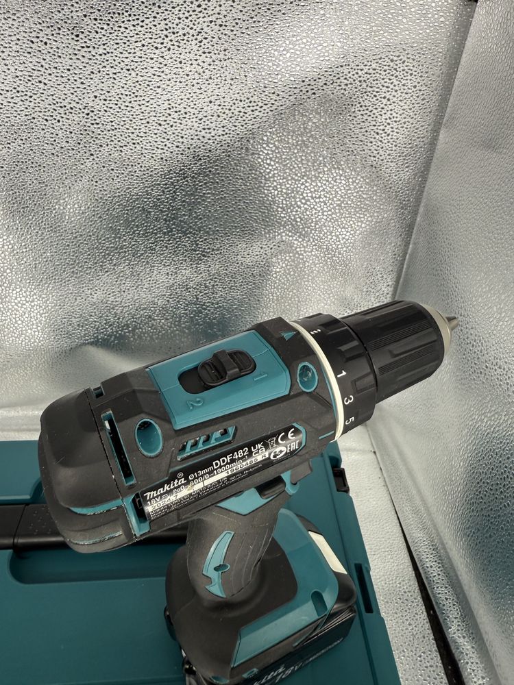 Аккумуляторная дрель-шуруповерт Makita DDF482 комплект як на фото