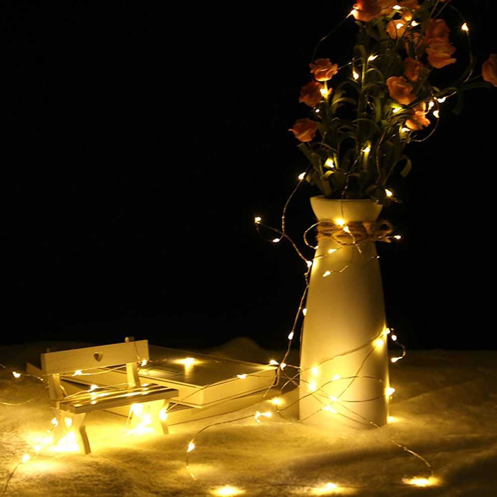 Гирлянда Капля росы 5 м теплый белый свет интерьер декор освещение