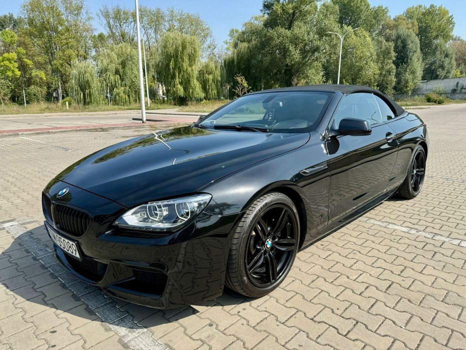 BMW Seria 6 640i CABRIO 320KM M pakiet FULL LED Zamiana