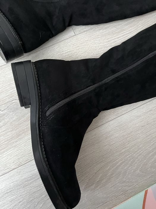 Ботфорди замшеві зимові