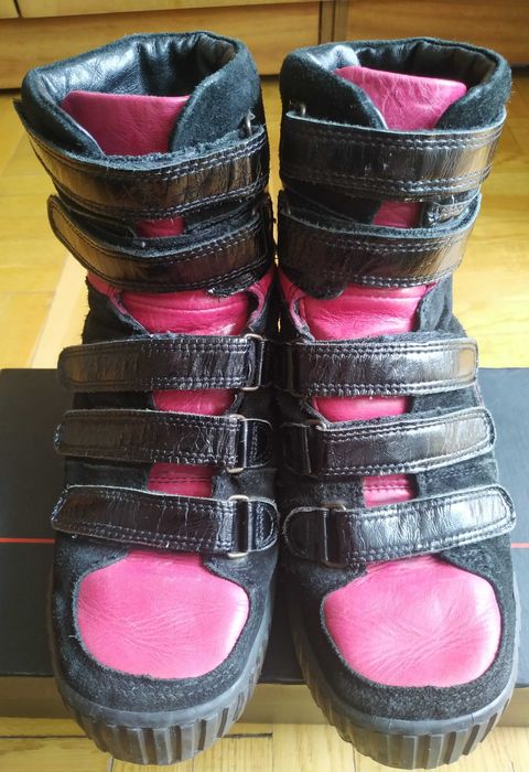 Черевики Хайтопи Жіночі/підліткові, шкіра/замша