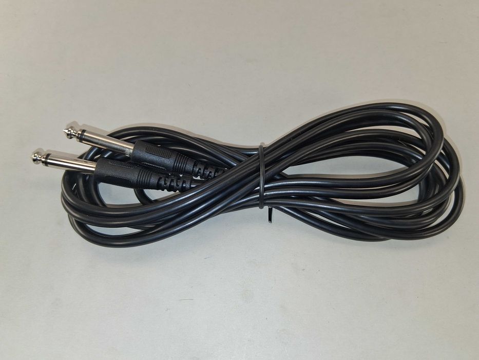 N066 Kabel Audio Jack 6.3mm Mono TS Przewód Instrumentalny Nowy