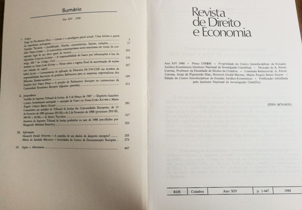 Revista de Direito e Economia - CIEJ - Ano XIV