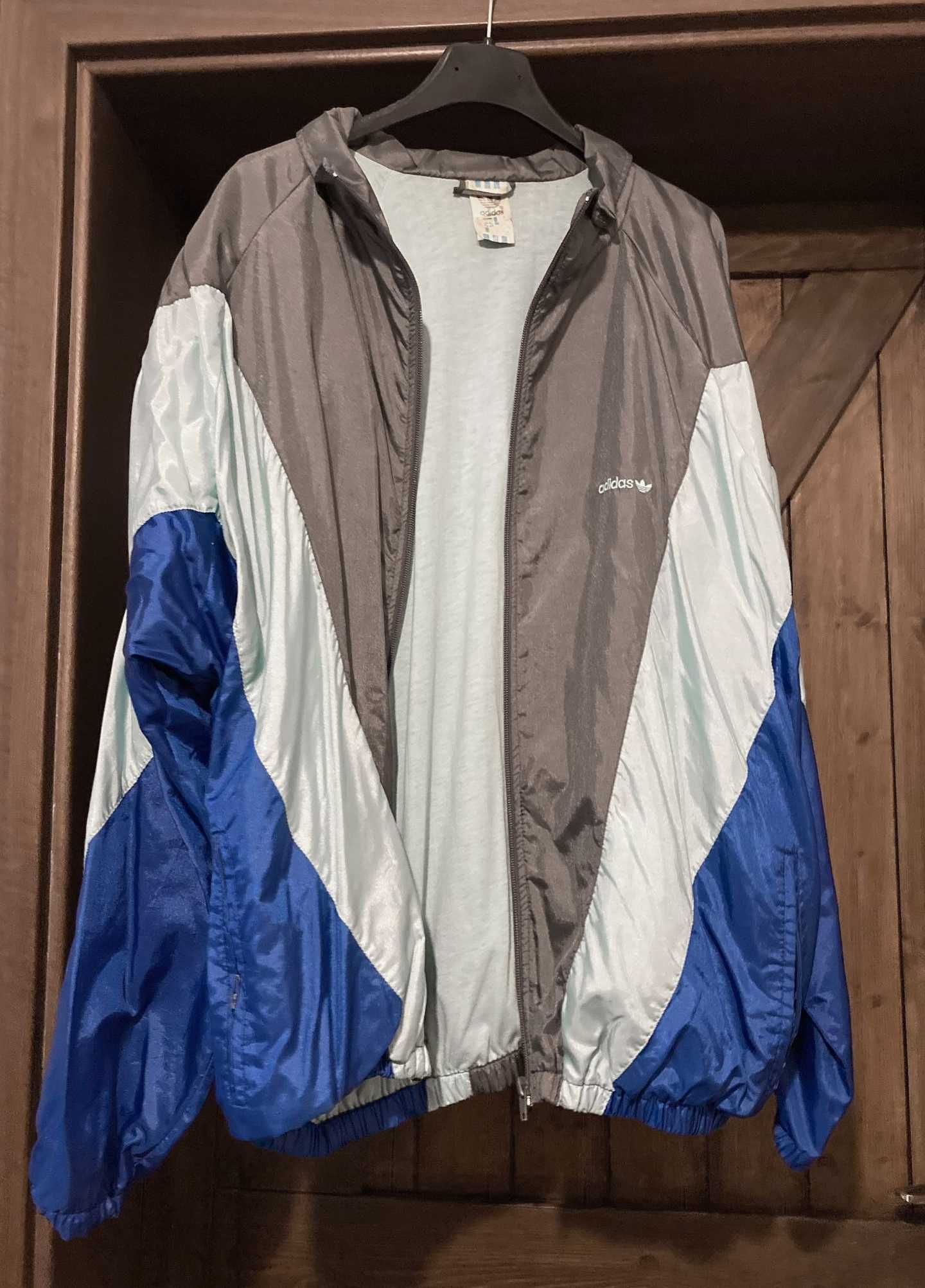 Vintage Kurtka Wiatrówka Bluza Zip Nike Adidas L Rare 90s stan bdb