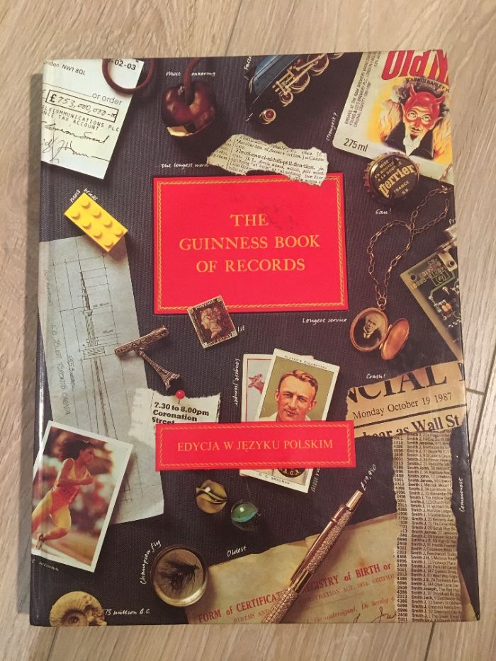 "Księga rekordów Guinnessa" I wydanie w j. polskim (1989 r.)