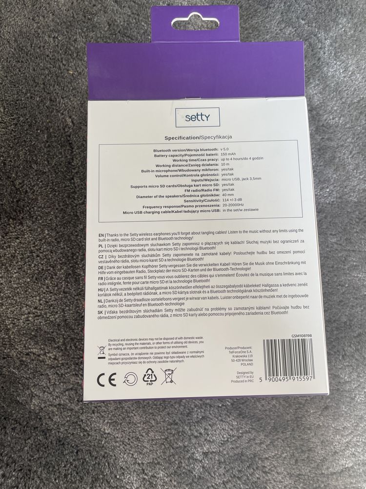 sluchawki bluetooth nauszne stan bdb