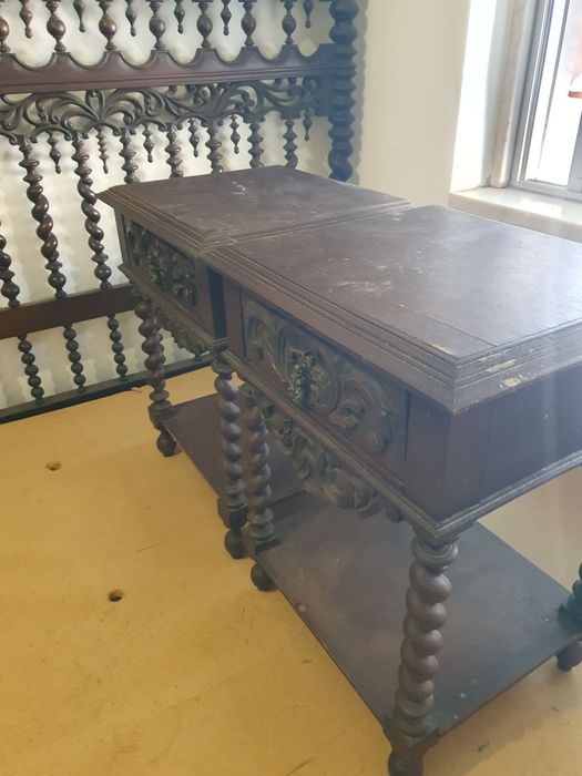 Conjunto de Mobiliário Antigo – Estilo Indo-Português / Barroco Reviva