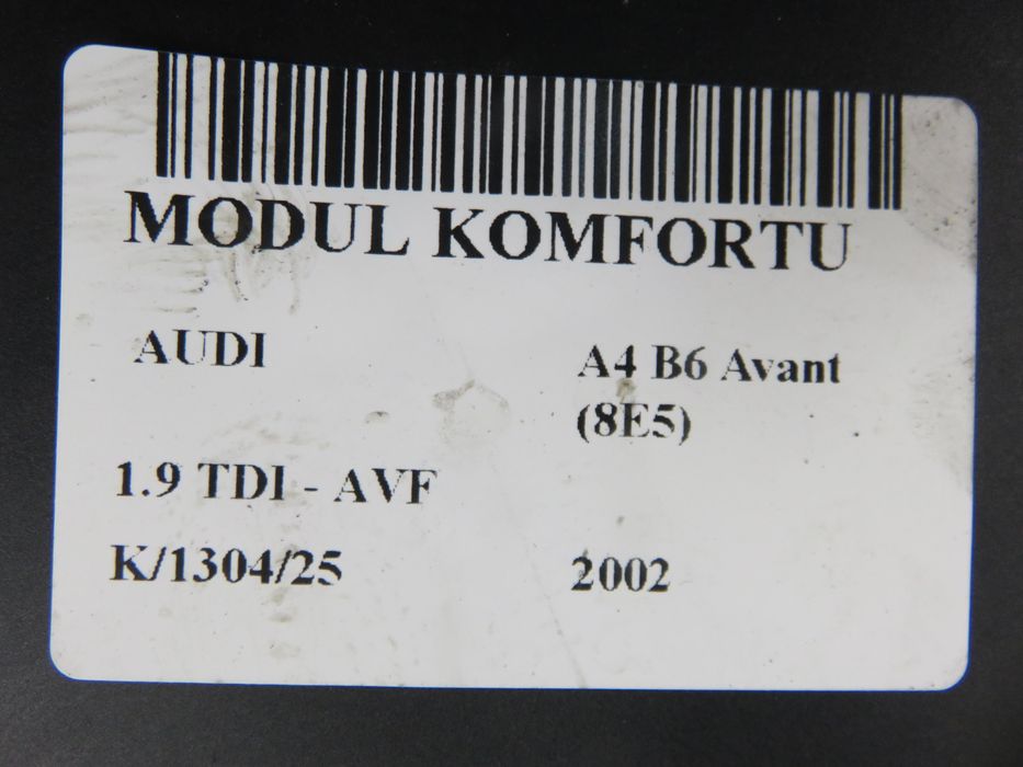 Moduł Komfortu Audi A4 B6 Avant (8e5)