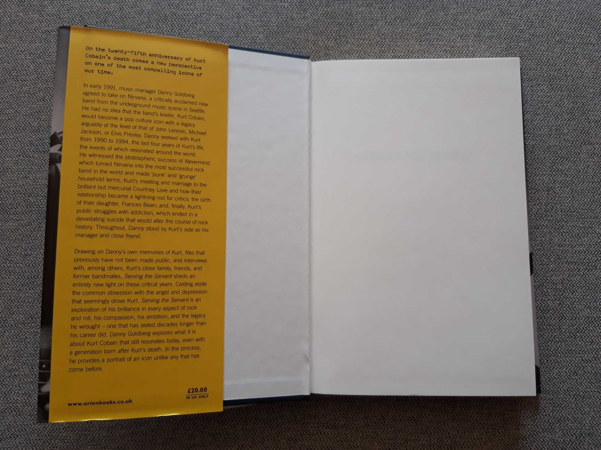 Livro "Serving The Servant" de Danny Goldberg - Artigo NOVO