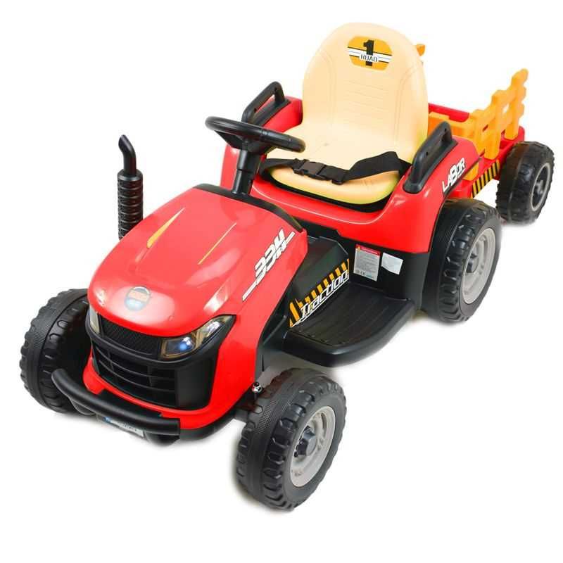 Autko SUPER TRAKTOR LABOR z przyczepką i kiprem akumulator pojazd