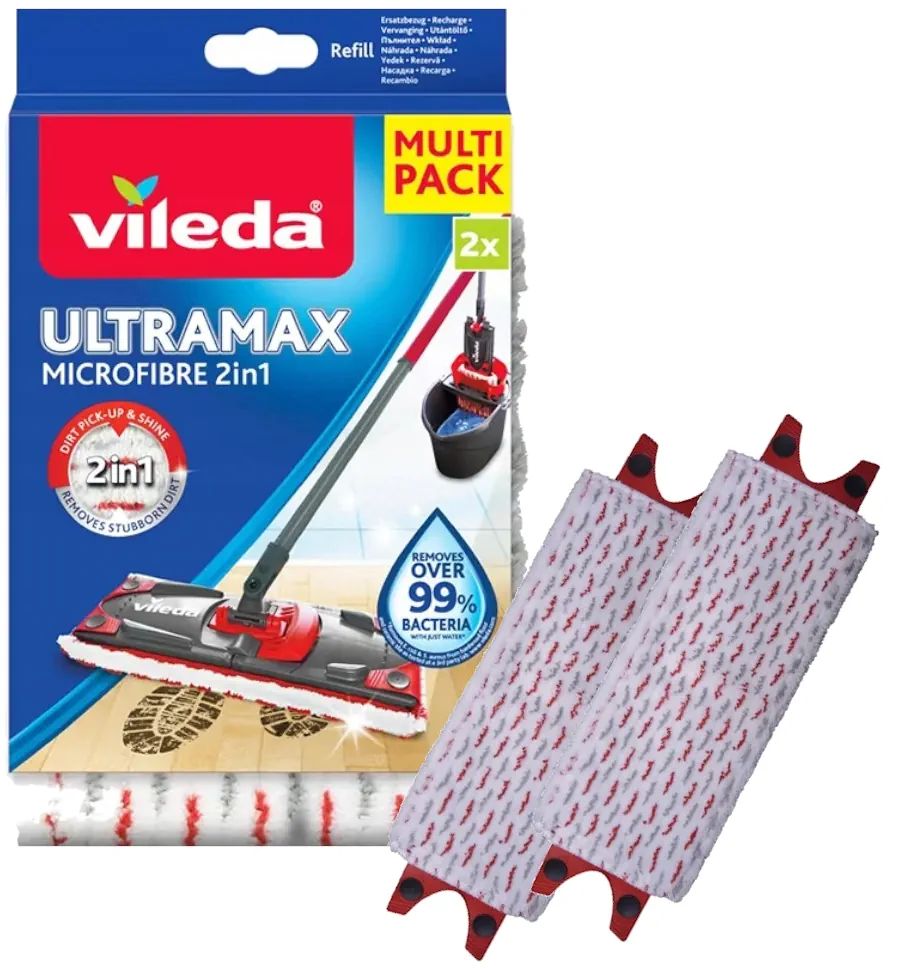 Vileda Wkład Do Mopa Ultramax Multi-Pack 2 Sztuki Turbo Mokro