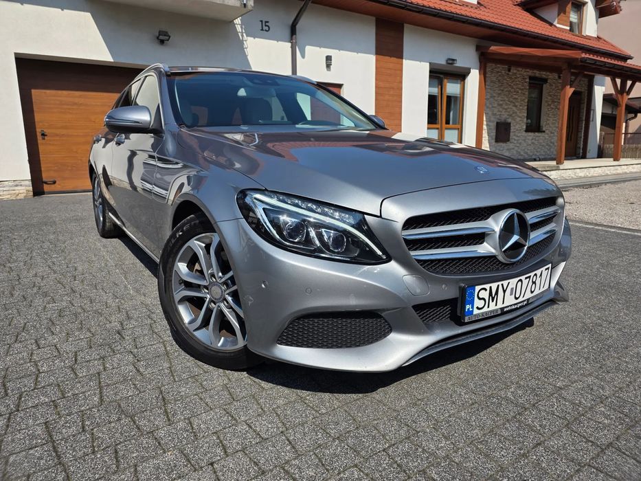 Mercedes-Benz Klasa C jasne skóry, serwis, 100% bezwypadkowy,FULL LED, ZAREJESTROWANY,OKAZJA