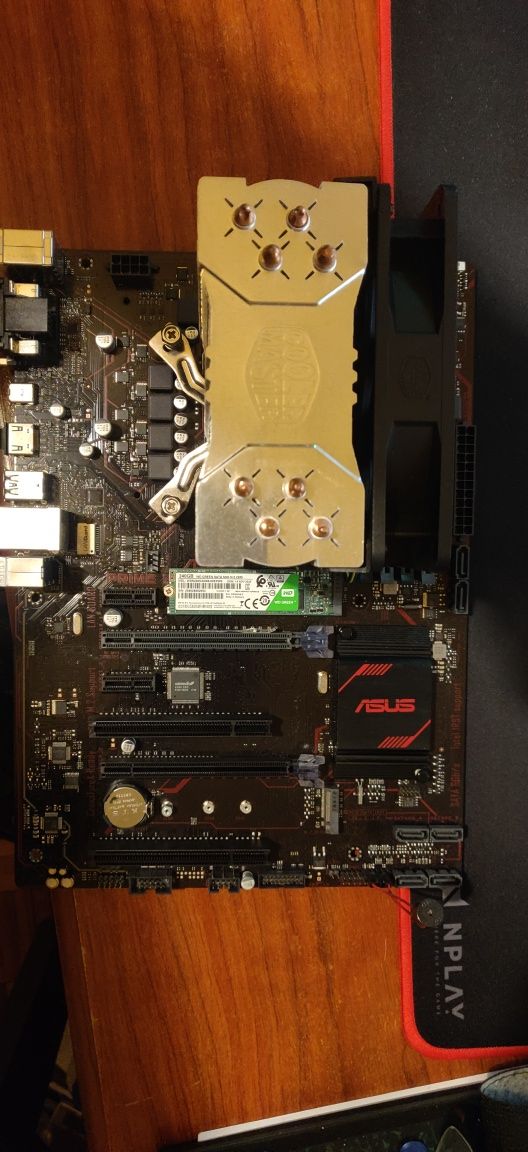 Bundle  Mother board,  processador i7, disco m2 256 + cooler