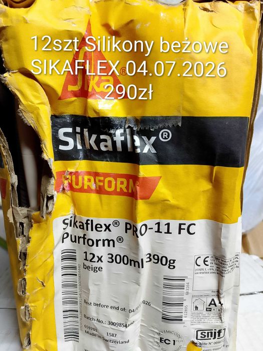 Silikony SIKAFLEX Koloru beżowego