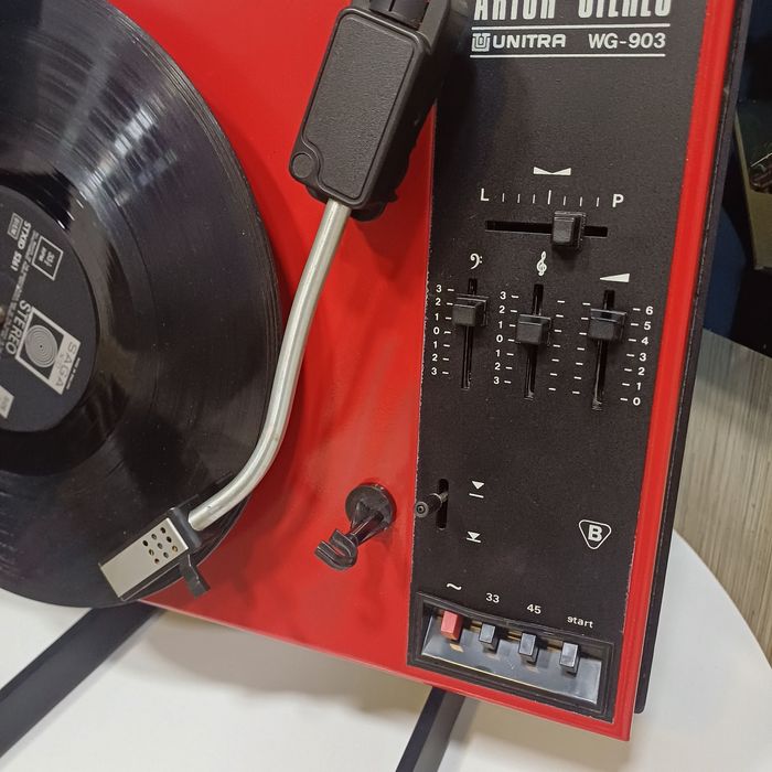 Retro-vintage dekoracja gramofon Artur