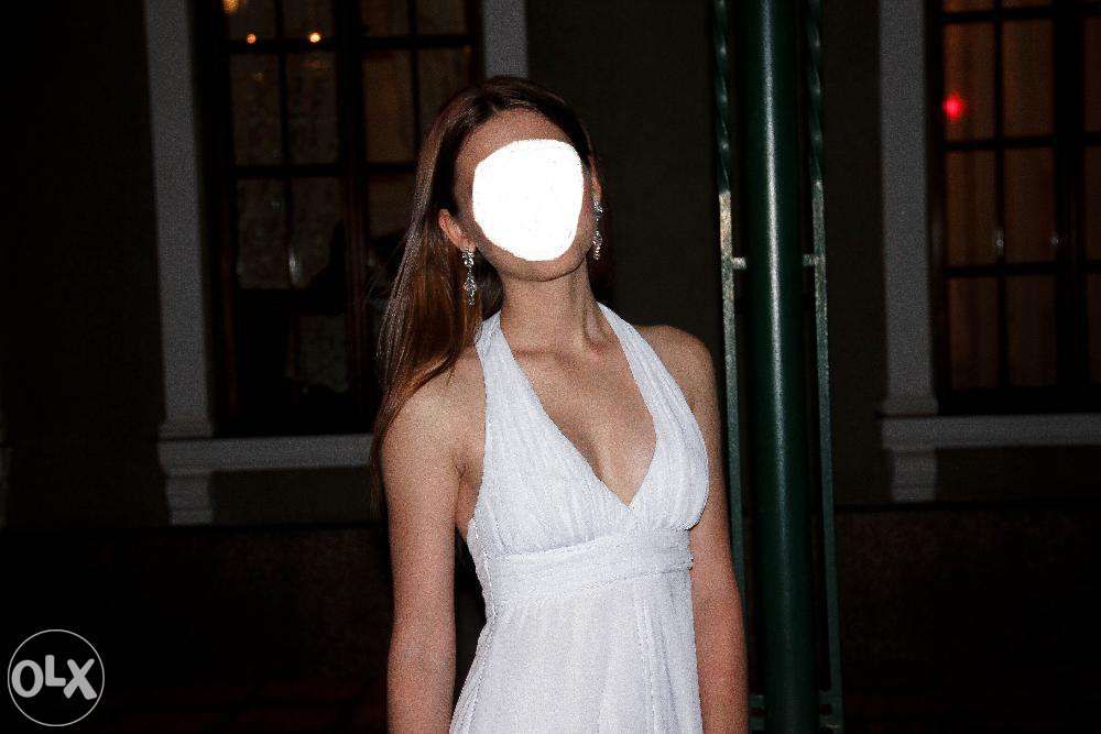 Белое вечернее платье,44 размер