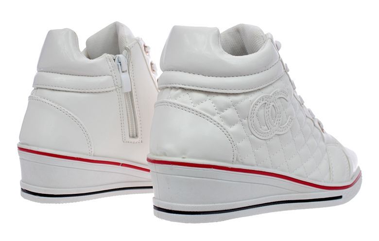Rozmiar: 33 Botki Buty Sneakersy Dziecięce Białe 5503