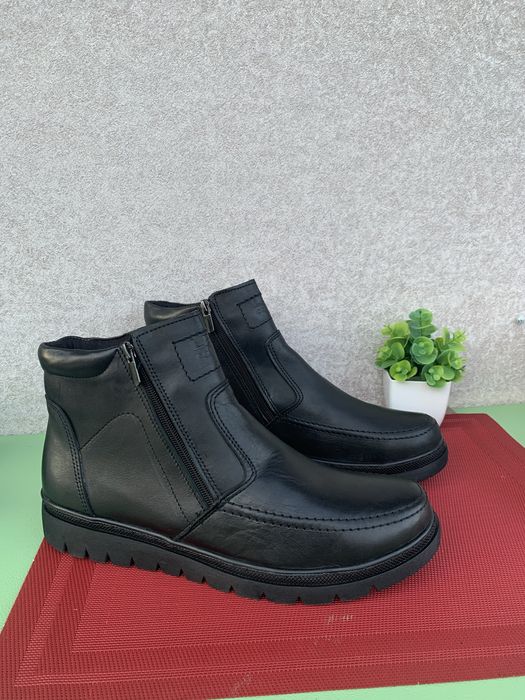 Шикарні Чоловічі зимові черевики кожані р45