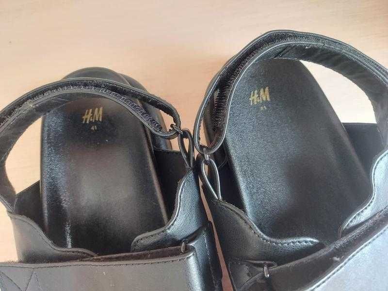 Чорні сандалі босоніжки на липучках h&m