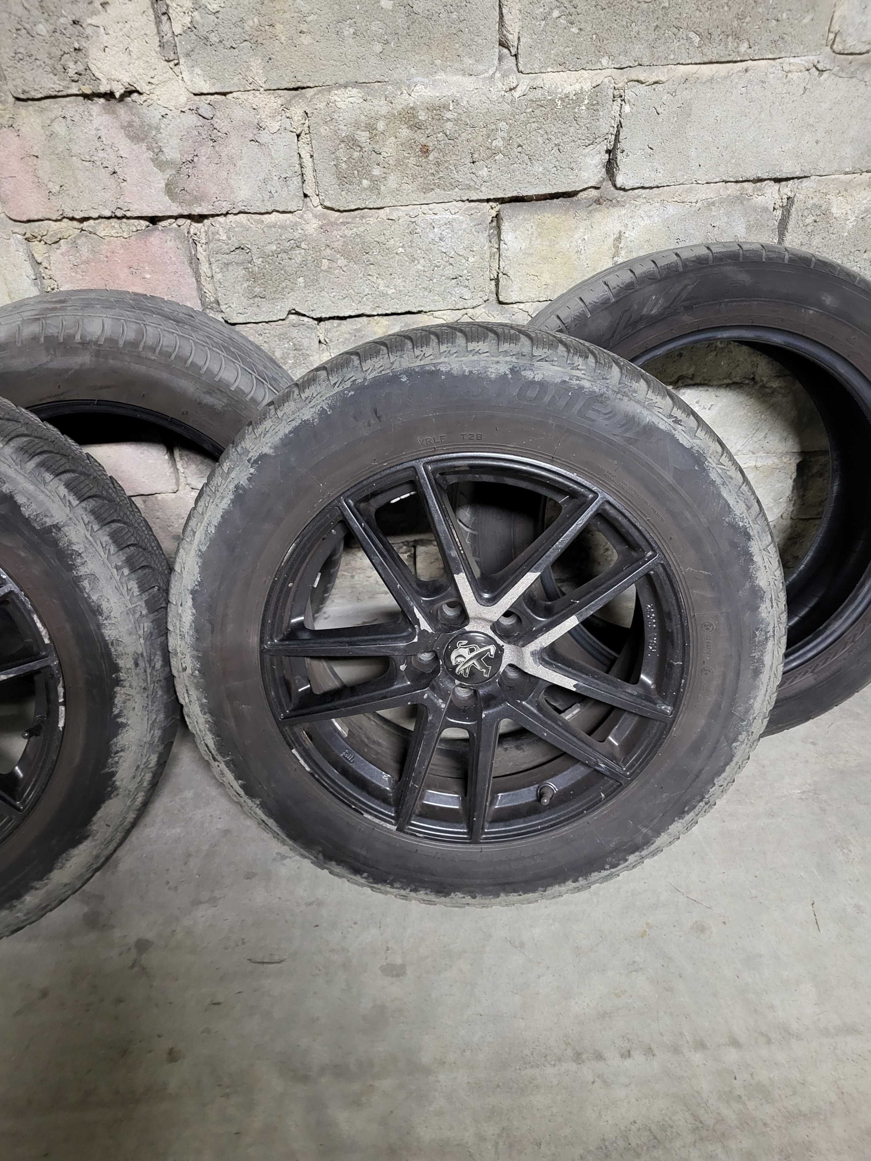 Felgi Aluminiowe PEUGEOT  17 Cali + opony Zimowe Bridgestone Blizzak