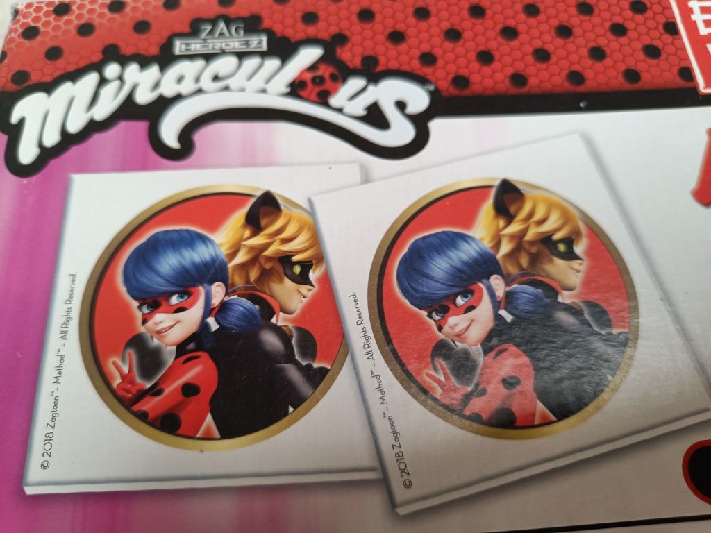 Miraculous biedronka i czarny kot zestaw 4w1 puzzle, domino, memory