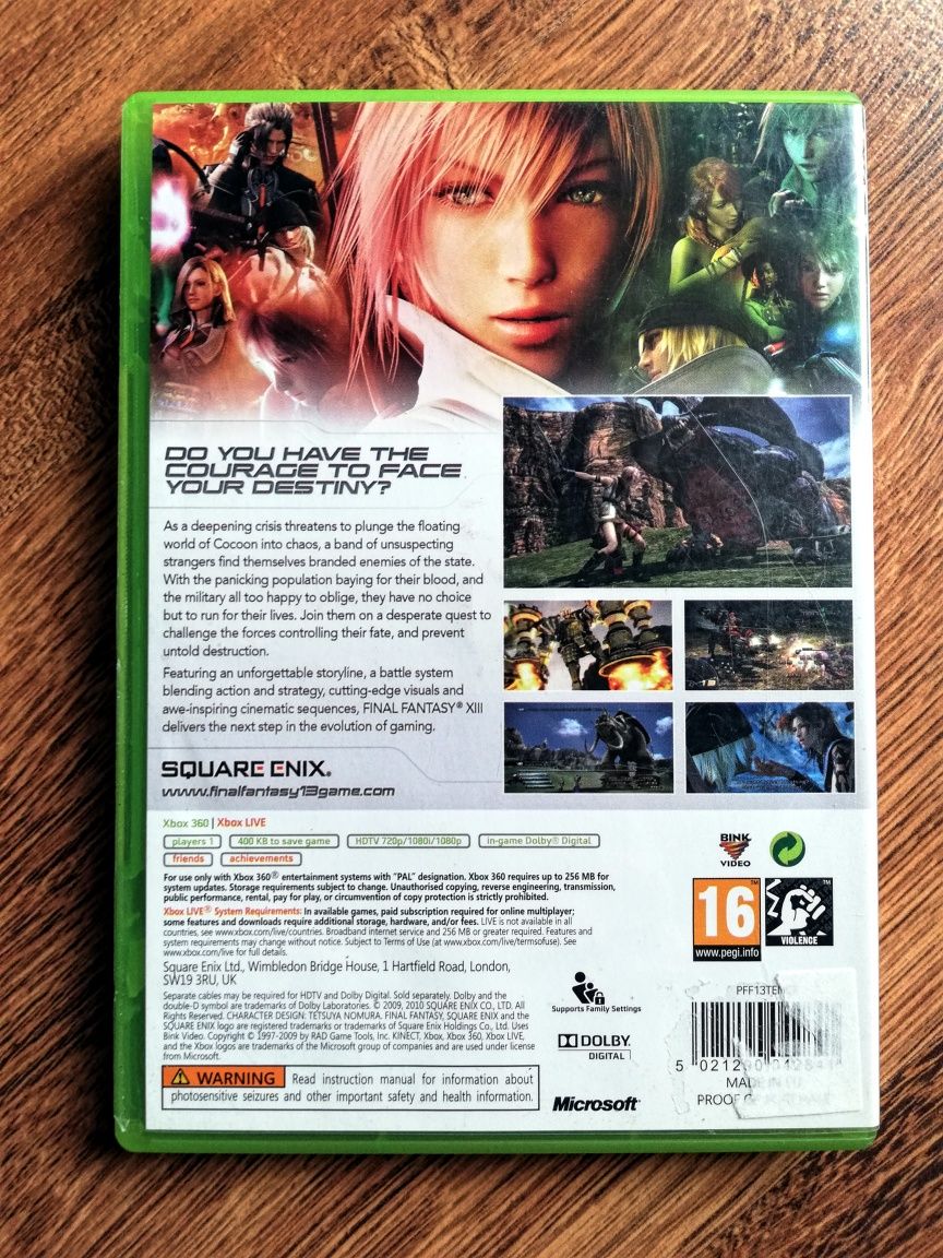 Gra Final Fantasy XIII XboX 360