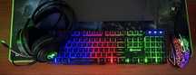 Геймінг набір новий з rgb підсвіткою або окремо (клава, вуші, мишка)