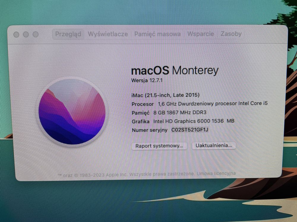 iMac, 2015, 21,5 cala