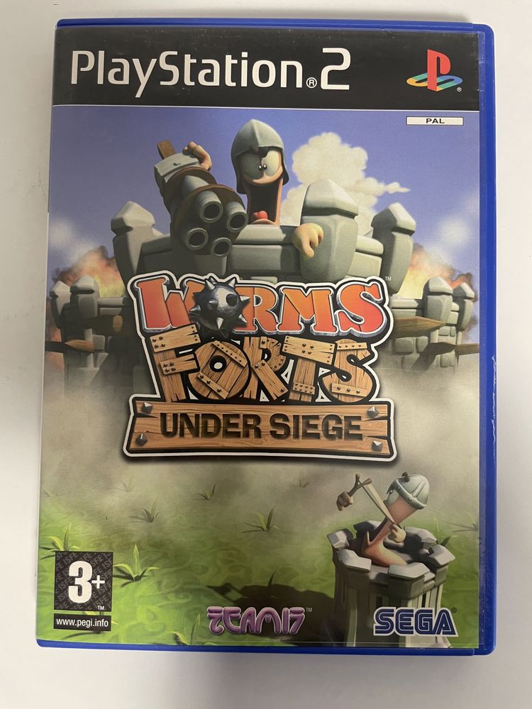 Gra Worms Forts Under Siege na konsole playstation 2 (ps2)