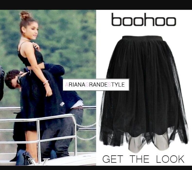 Спідниця чорна фатінова міді S М