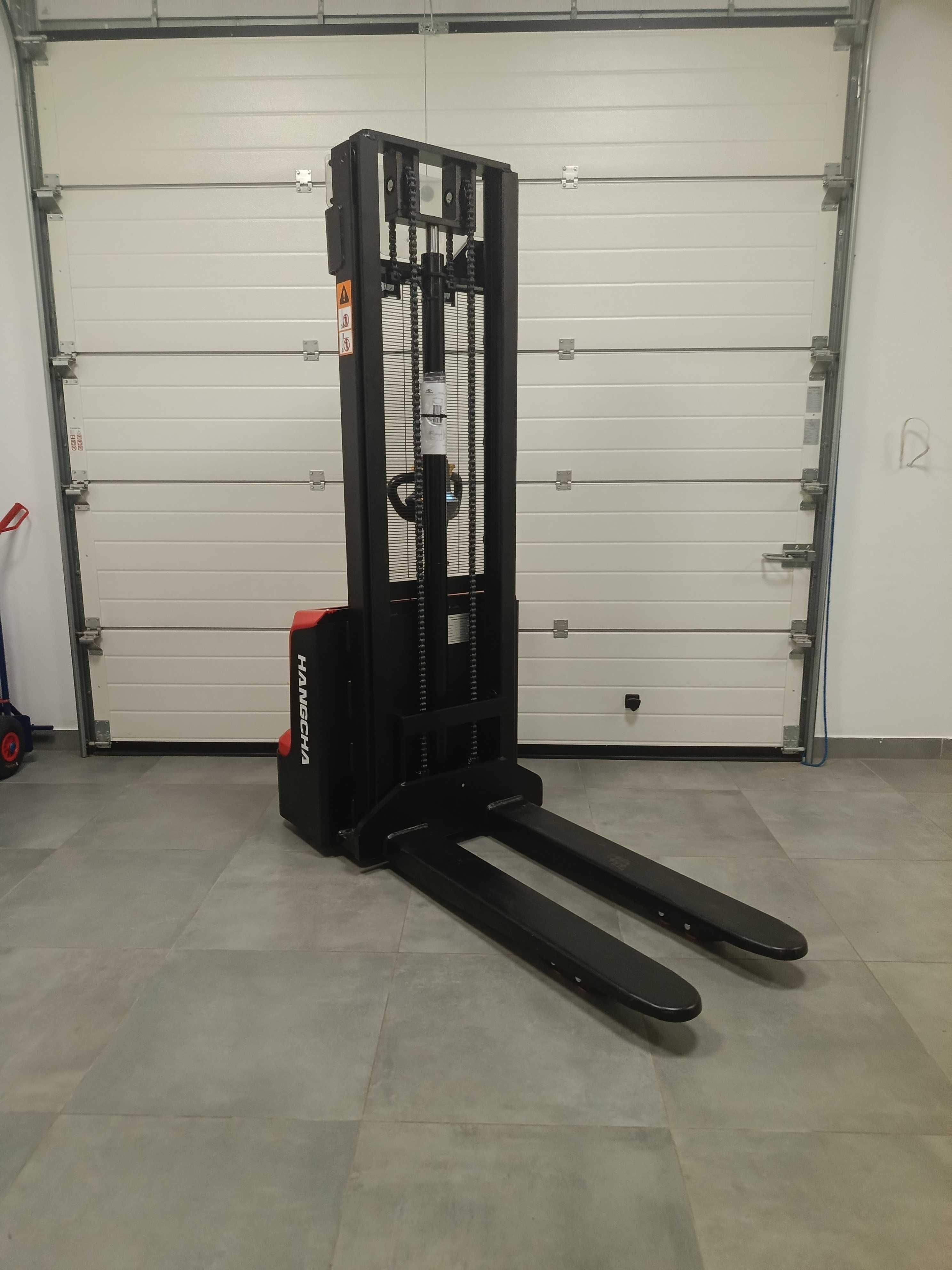 Sztaplarka paleciak podnośnikowy elektryczny 1500kg 2.5m 3m 3.3m 3.5m