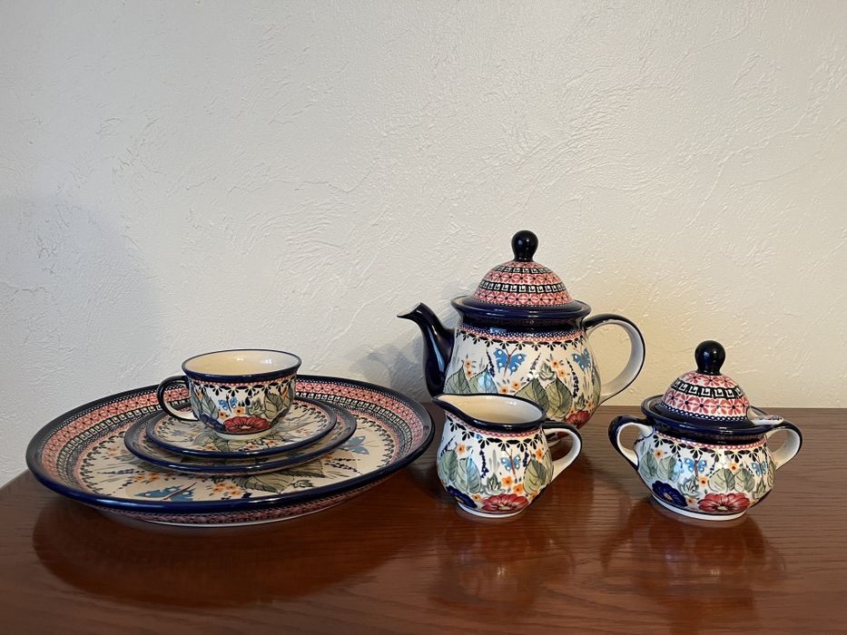 Bolesławiec ceramika zestaw UNIKAT (gat. 1, ART 149)