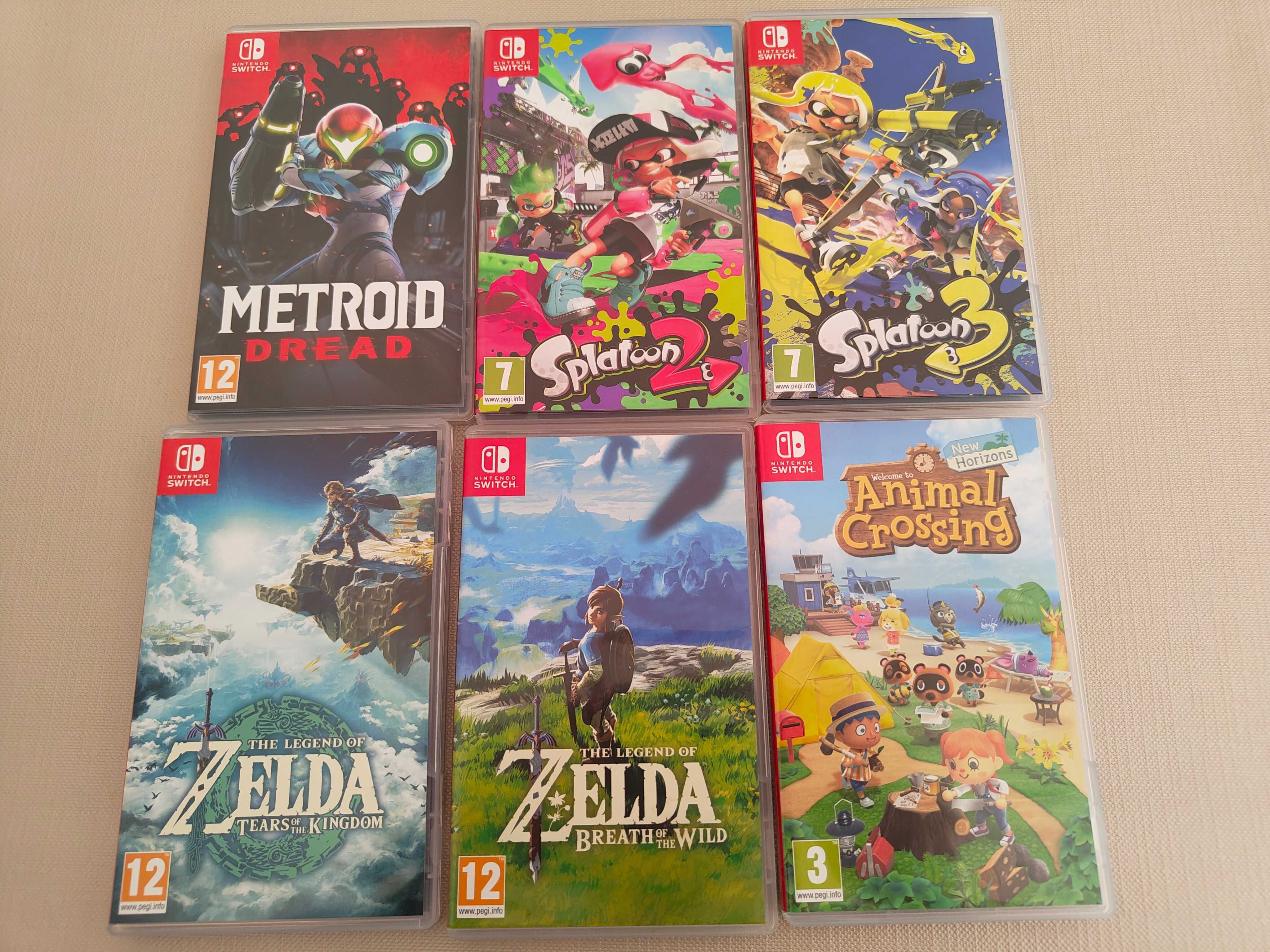 15 Jogos Nintendo Switch como novos.