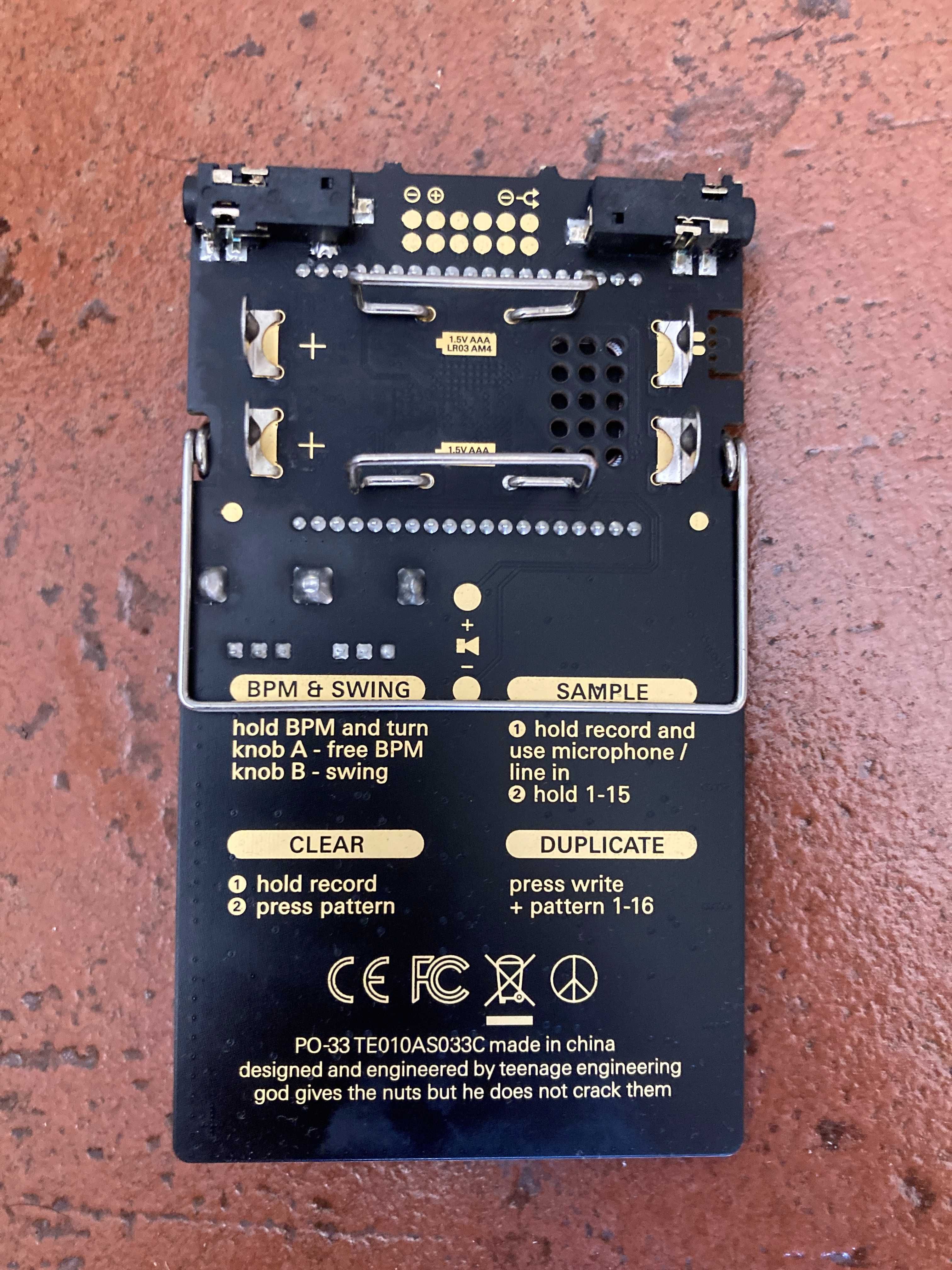 Teenage Engineering PO 33 K.O. pocket operator sampler