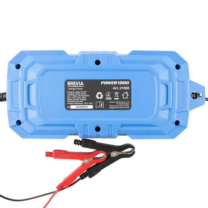 Зарядний пристрій АКБ Brevia Power 6/12В 200А·год 10А  (21000EP)